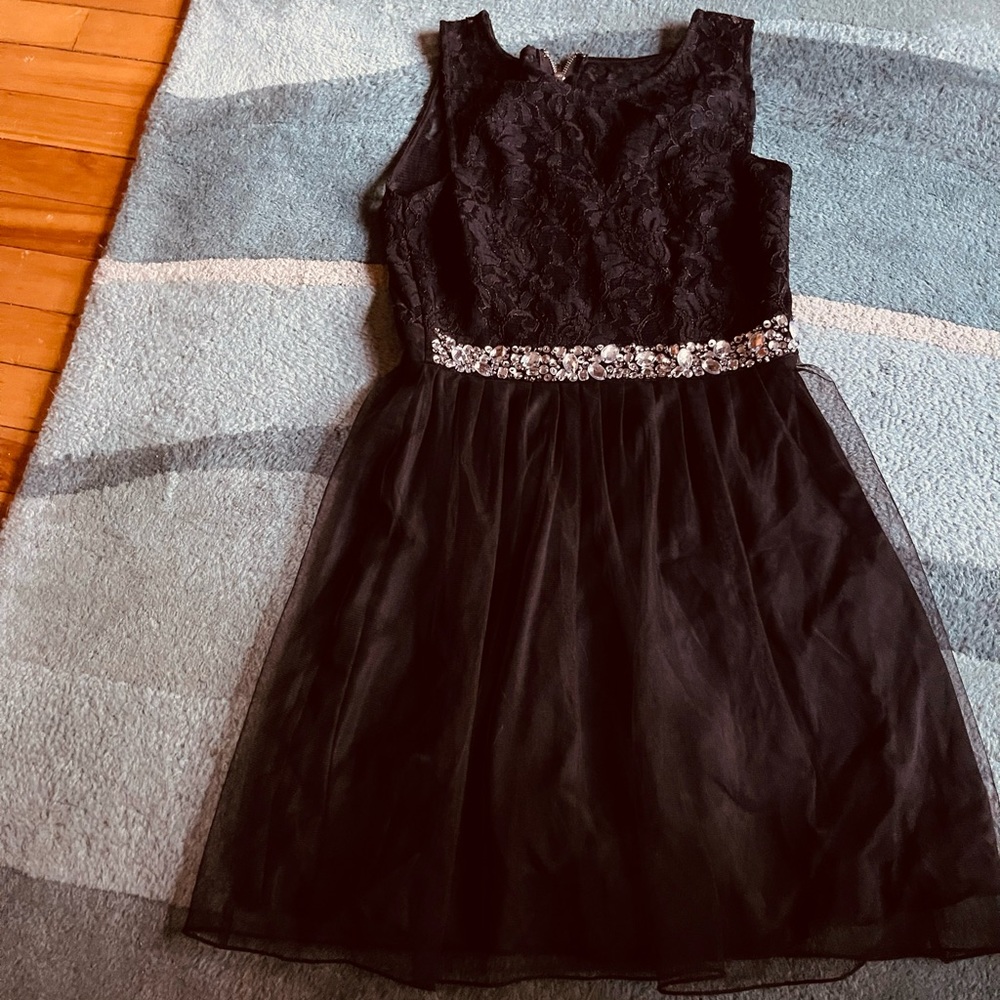 Black dress with bling new with tags size 9